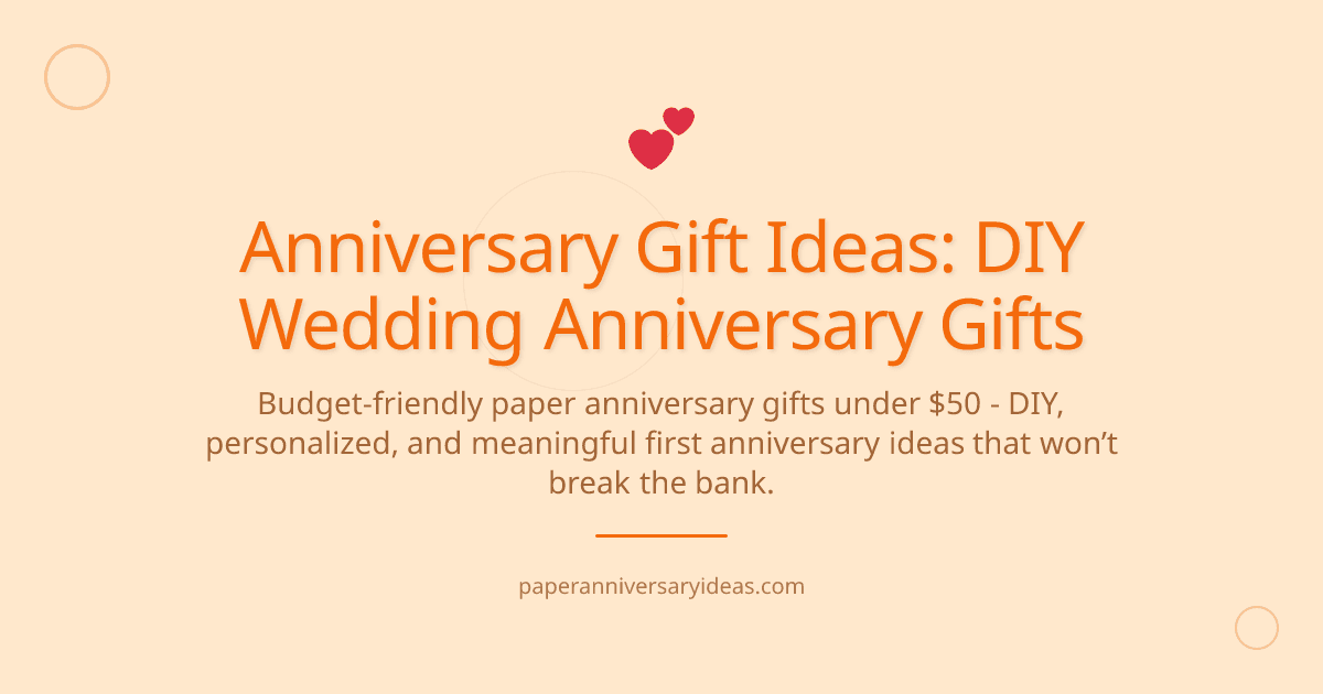 Cover image for Anniversary Gift Ideas: DIY Wedding Anniversary Gifts