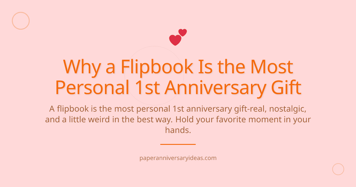 Cover image for Why a Flipbook Is the Most Personal 1st Anniversary Gift